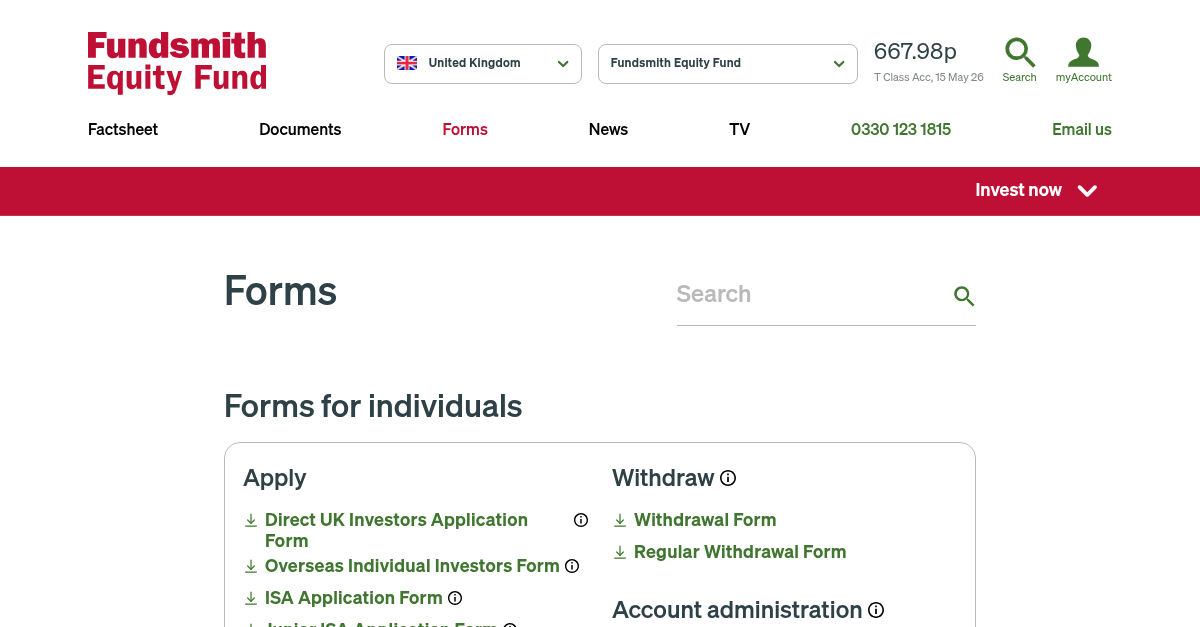 Forms | Fundsmith