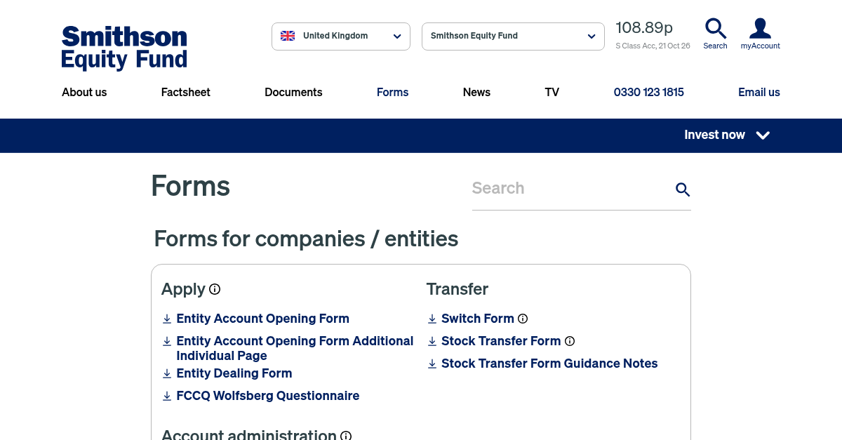 Forms | Fundsmith
